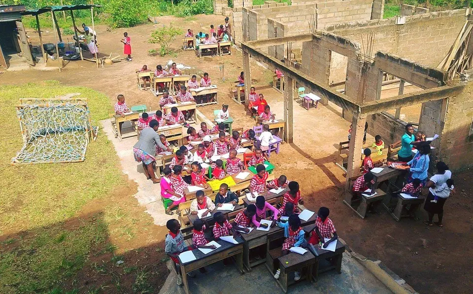 The kindergarten in Uganda