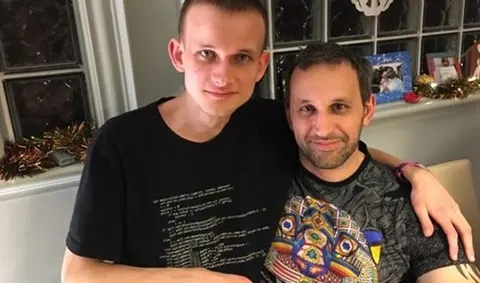 Vitalik with his father Dmitry