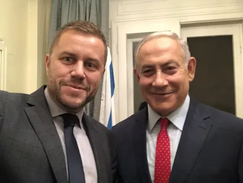 Georgi Milkov with Benjamin Netanyahu