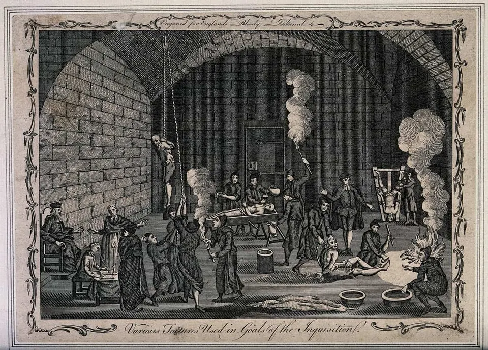 One of the paintings offered as proof that the ancient torture known as the “Nuremberg plate” once existed